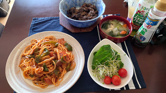 お昼はパスタ.JPG