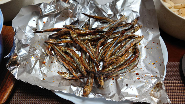 きびなごのホイル焼き.JPG